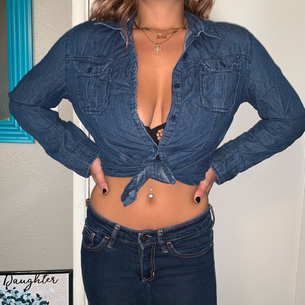 Bongo soft denim button up.